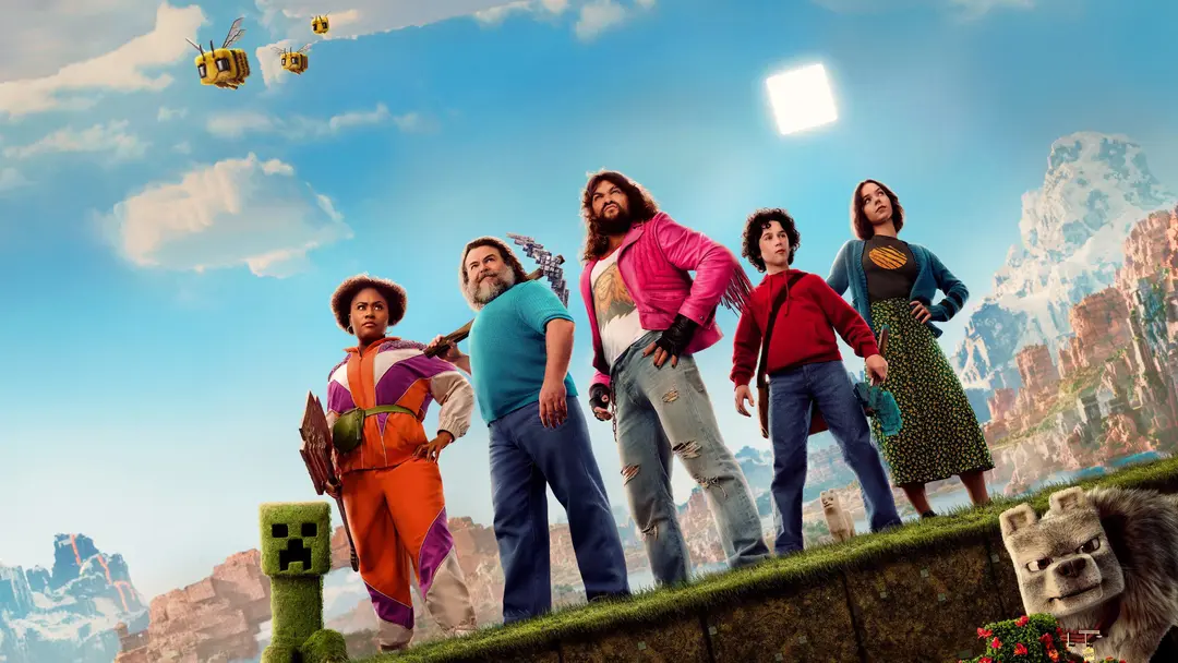 Backdrop of A Minecraft Movie