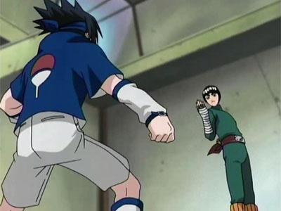 Chunin Challenge: Rock Lee vs. Sasuke!